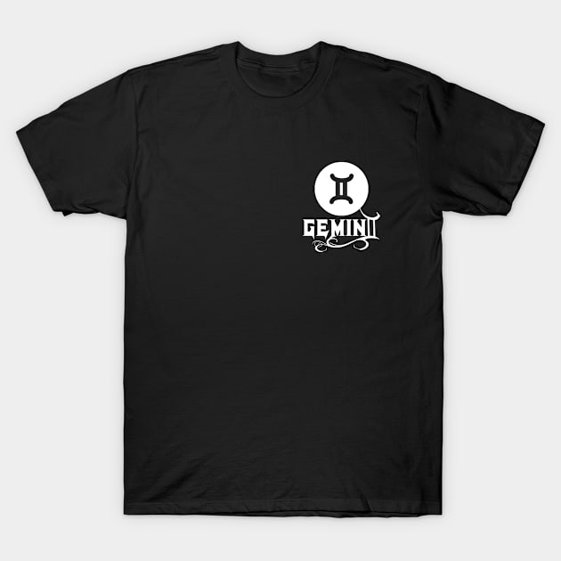 Gemini Star Sign T-Shirt by Jambo Designs